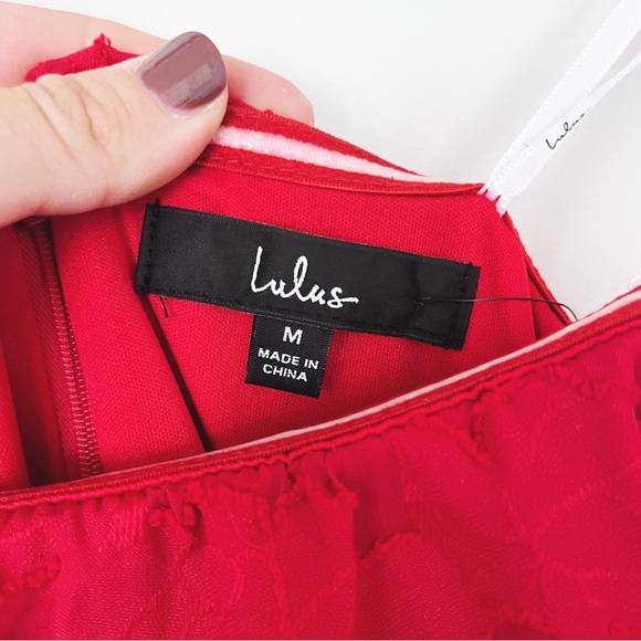 Lulu's Red Sleeveless High Low Dress - Picture 7 of 7